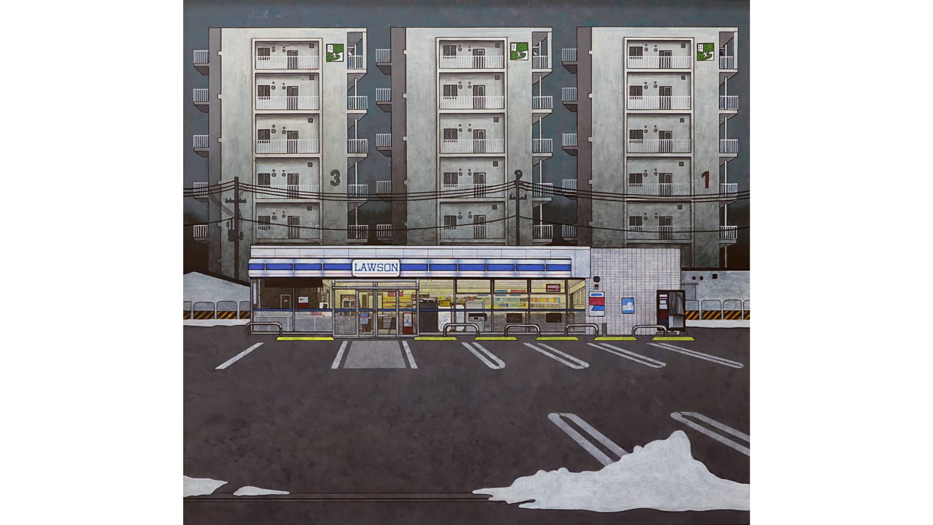 Disappearance of The Traces, 2018, Acrylic on board, 974x974mm