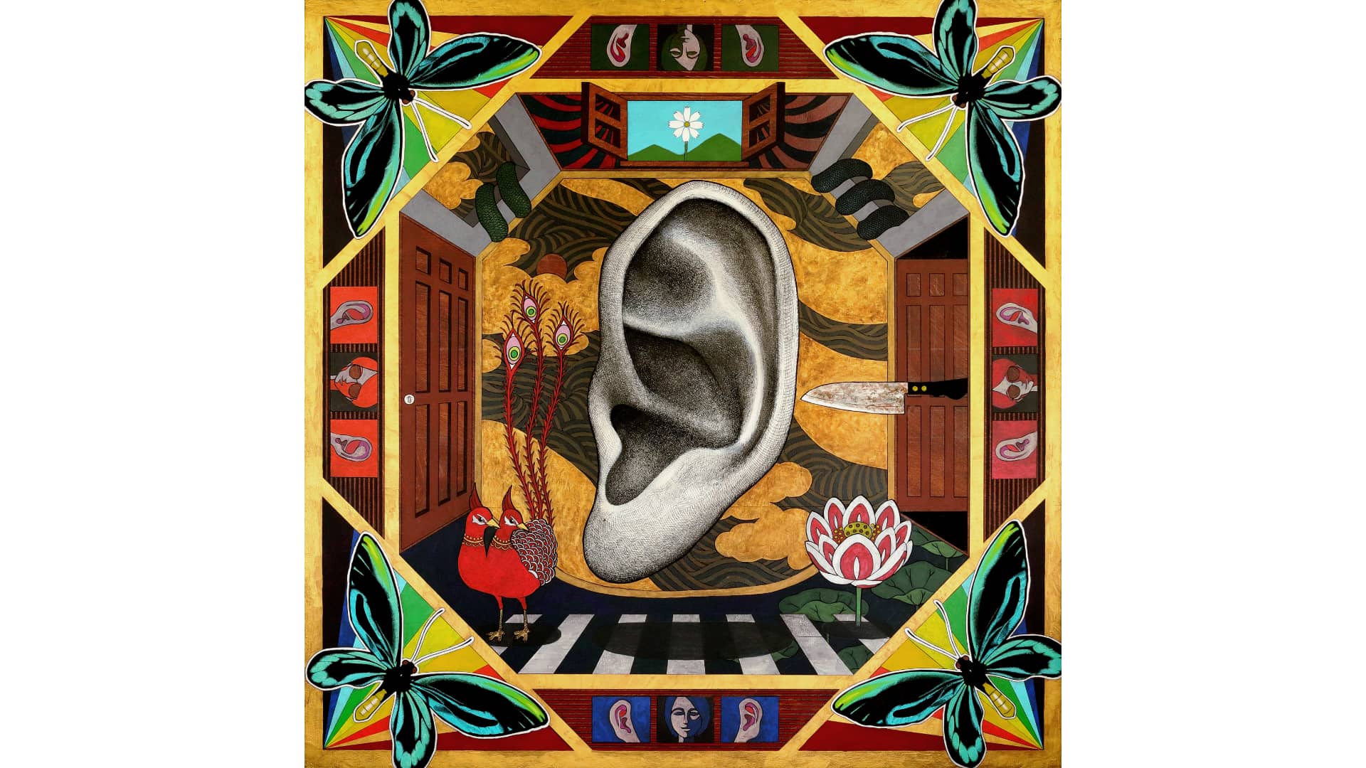 Self-portraite of My Mind, 2017, Acrylic on board, 1620x1620mm