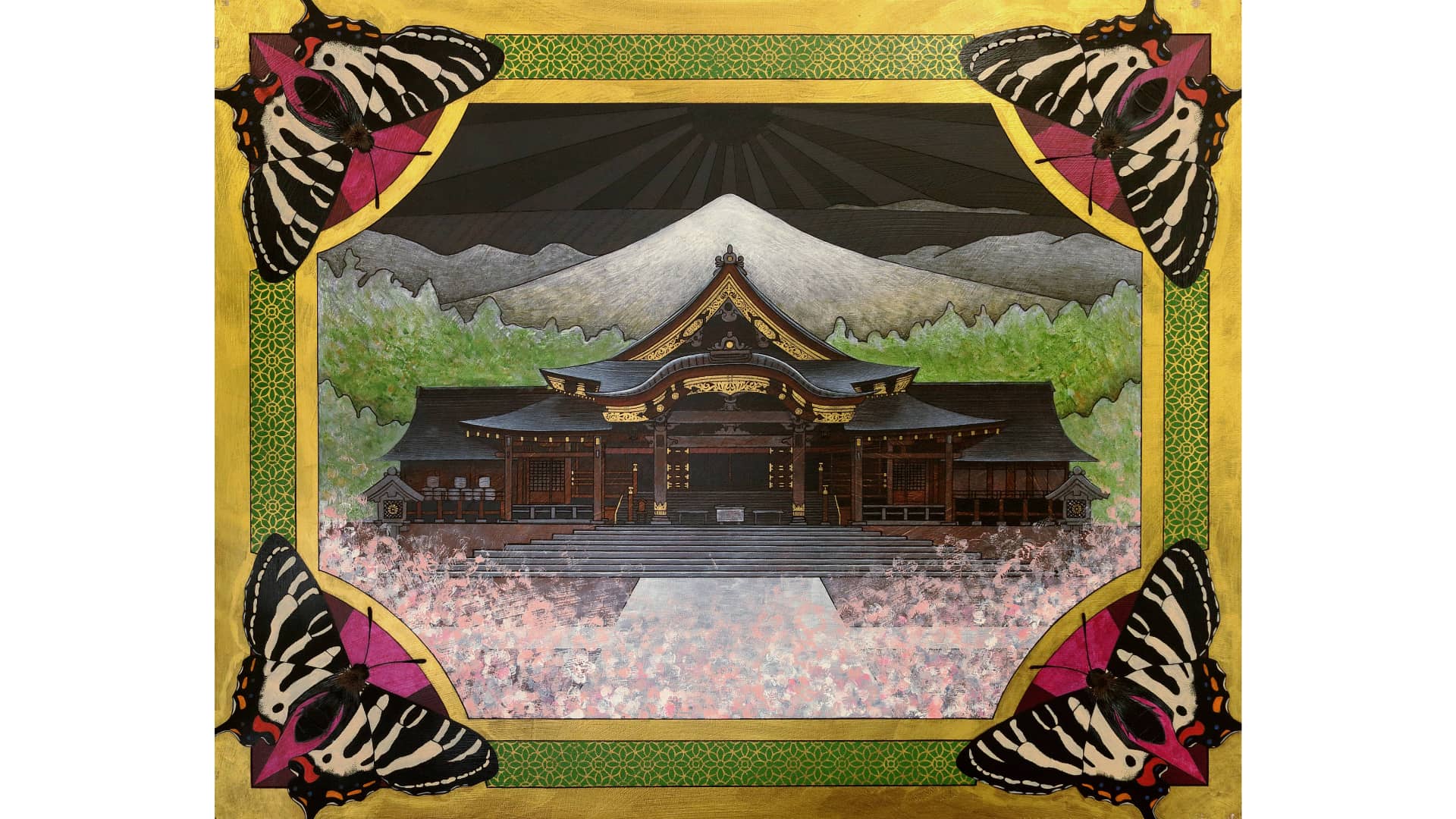 Places to Pray, 2017, Acrylic on board, 727x910mm